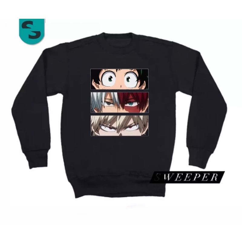 SWEEPER - TERLARIS BASIC SWEATER BOKU NO HERO ACADEMIA PRIA &amp; WANITA M-XL