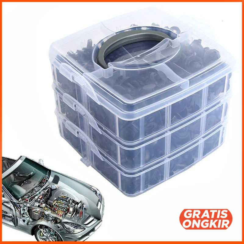 Baut Rivet Mobil Universal Car Pin Fasteners Clip 620 PCS - CA03