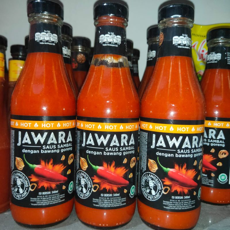JAWARA SAUS SAMBAL HOT BOTOL 340ML