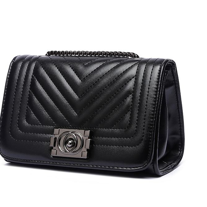 Premium [Honyan] Tas Selempang W Model Channel Import - Lisa Sling bag ,,