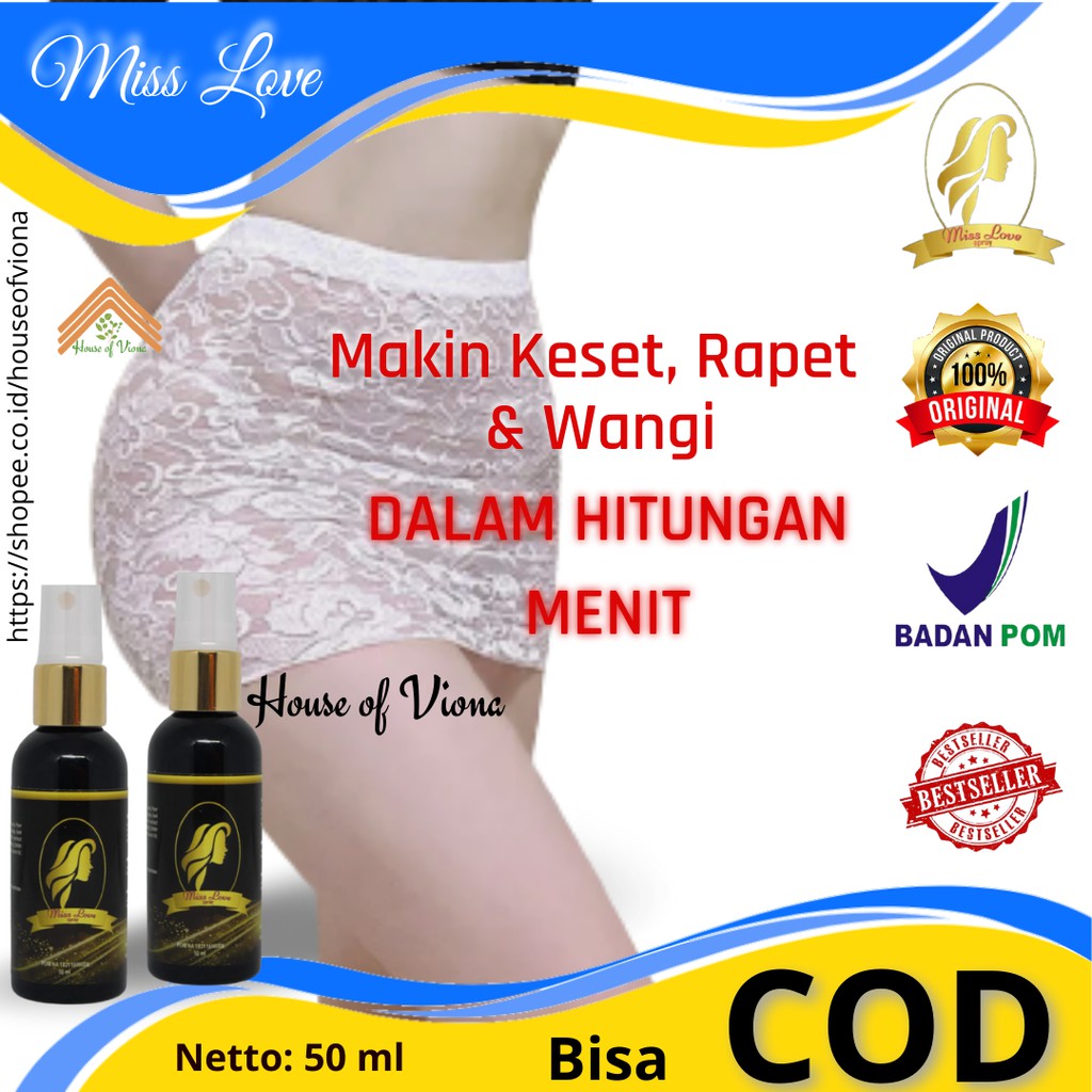 Miss Love Spray Obat Keputihan Herbal Kewanitaan Penghilang Gatal dan Bau Abnormal Spa Keraton Jamu 
