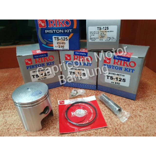 Piston Kit TS 125 RIKO oversize STD 25 50 75 100 125 150 175 200