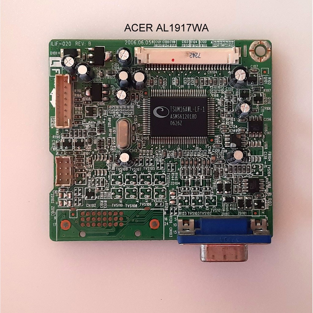 Mainboard LCD Monitor ACER AL1917W AL1917WA AL1916W AL1916WA ViewSonic VG1912WM VG1921WM Mesin Mobo 