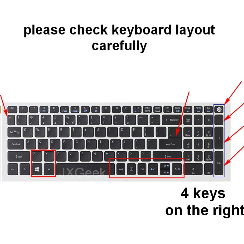 Acer Pelindung Keyboard Silikon Untuk Aspire 3 A315 Aspire 5 A515 A715 A311 E5-575G-51SF A615 TMP2510 Tx5205G - 576G