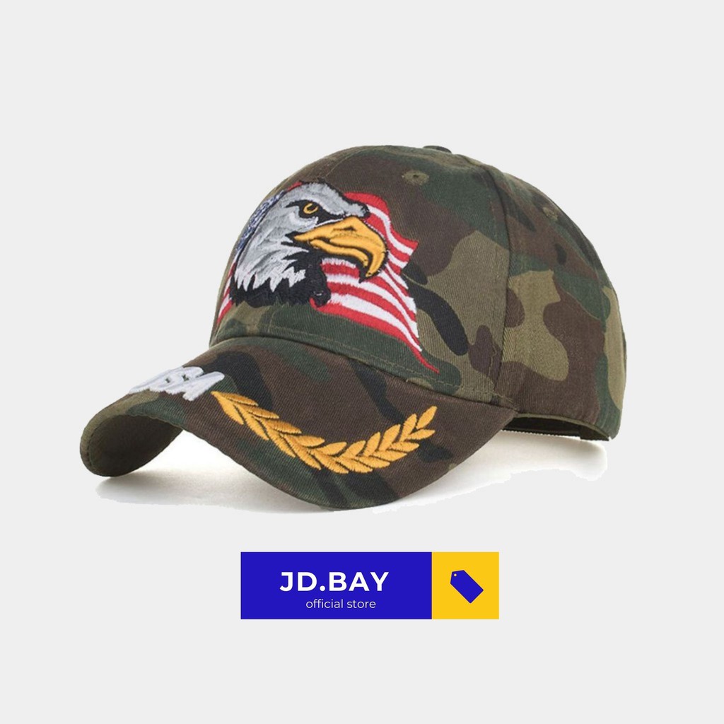 TOPI ARMY PRIA/UNISEX AMERICAN FLAG EAGLE EYE