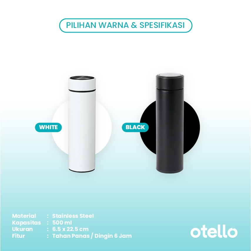 Otello - Custom Tumbler 500 ml Cetak UV Print Nama Logo Botol Minum Sakura Tumblr Seattle Full Color