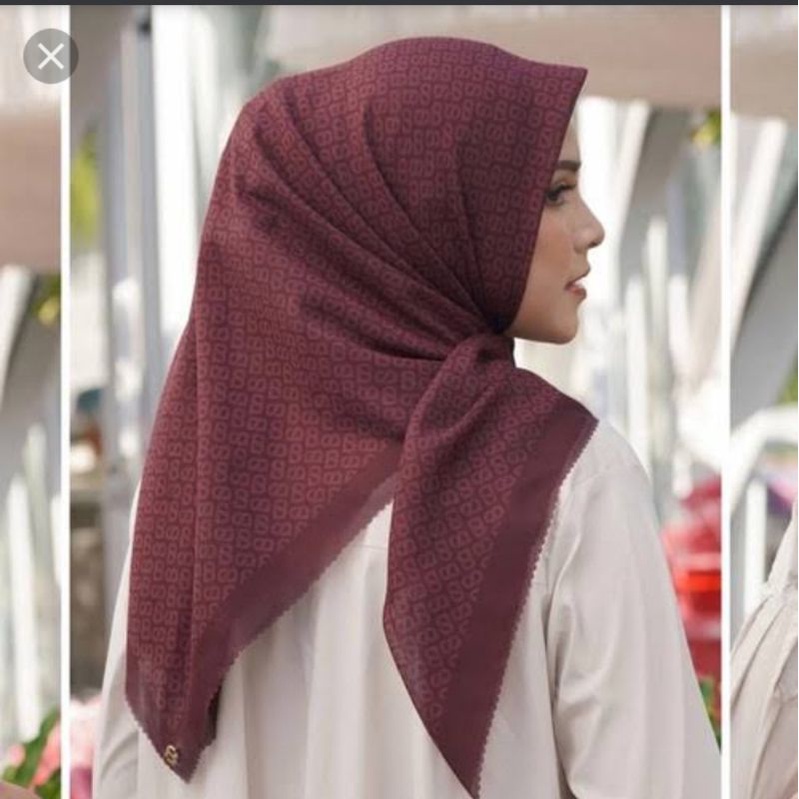 preloved 1x pakai LENGKAP ✅ tapis Voal spiced Apple buttonscarves button scarves BS buttonscarve ben