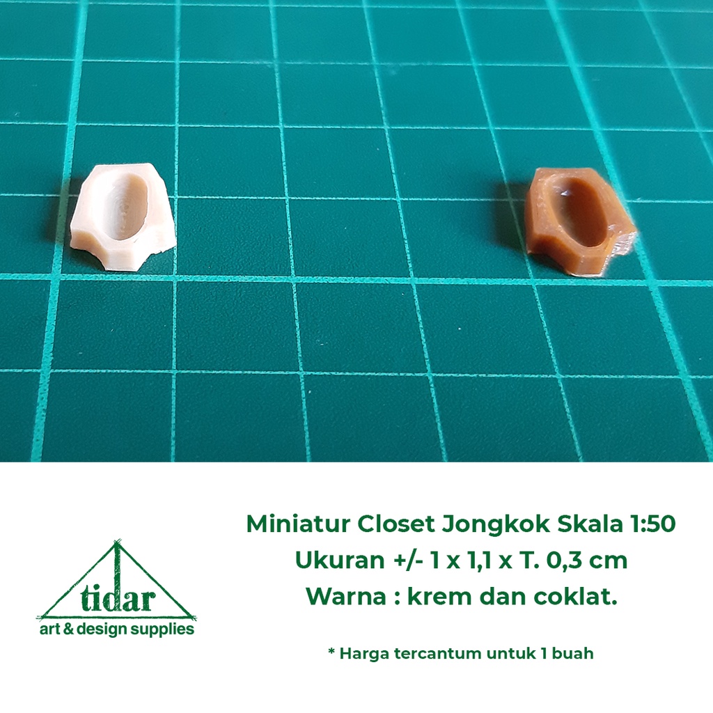 

[MR] AN - Miniatur Maket Closet / Kloset Jongkok Skala 1:50