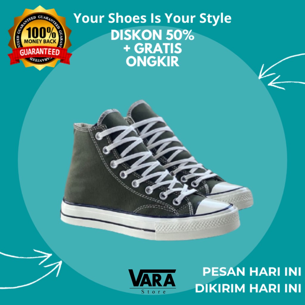 (BISA GRAB) CONVERSE 70S HIGH FIELD SURPLUS BLACK EGRET PREMIUM BNIB / CONVERSE 70S PREMIUM BNIB
