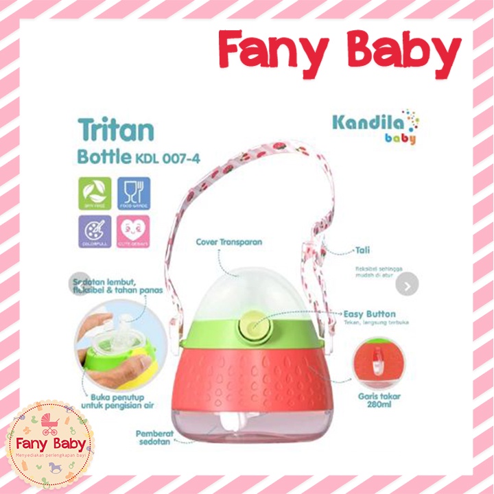 KANDILA BABY TRITAN STRAW BOTTLE 280ML [ KDL 007-4 ]