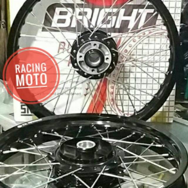 PAKET VELG JUPITER Z-MX LAMA VELG TK RACING TK JEPANG RING 17X185-215 BONUS RAKIT VELG SEPAKET