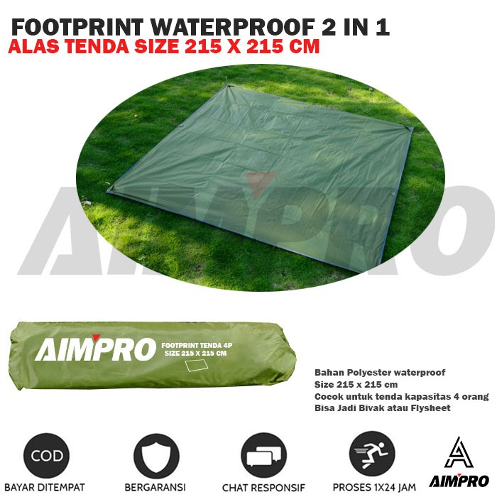 Footprint Aimpro 150 cm x 200 cm - Flysheet - Alas Tenda