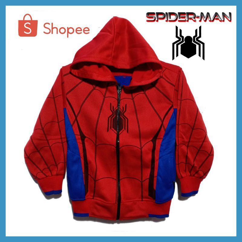 spiderman jaket anak/jaket anak laki laki karakter