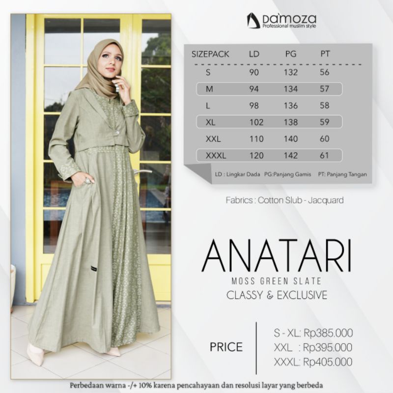 DAMOZA ANATARI MOSS GREEN SLATE
