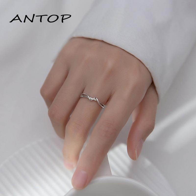 Cincin Model Terbuka Desain Geometri Gaya Simple Untuk Wanita