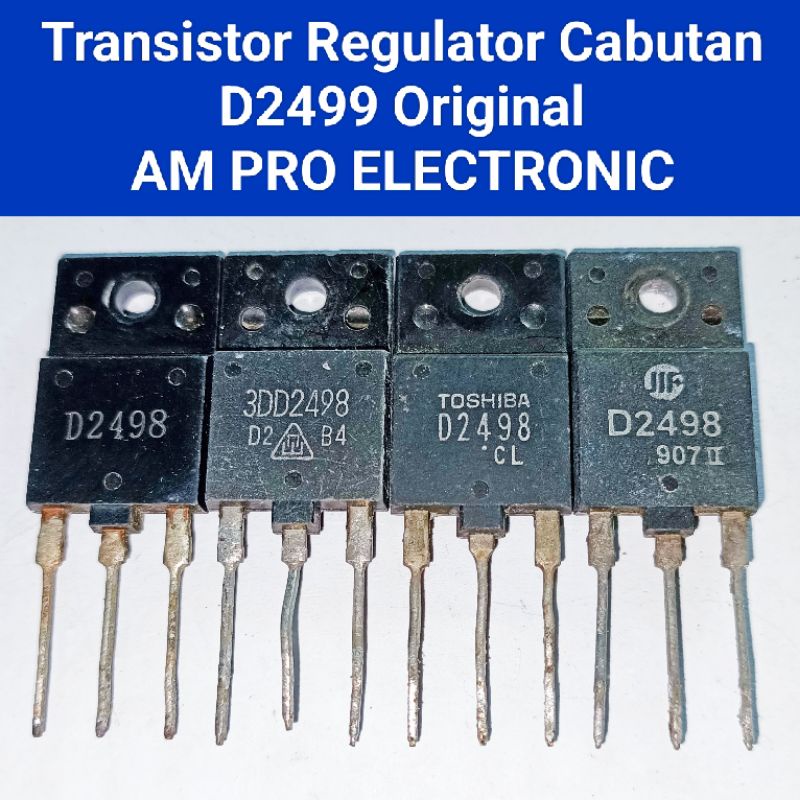 TR D2498 Persamaan D1885 D1941 BUH315 Transistor Regulator Cabutan Original