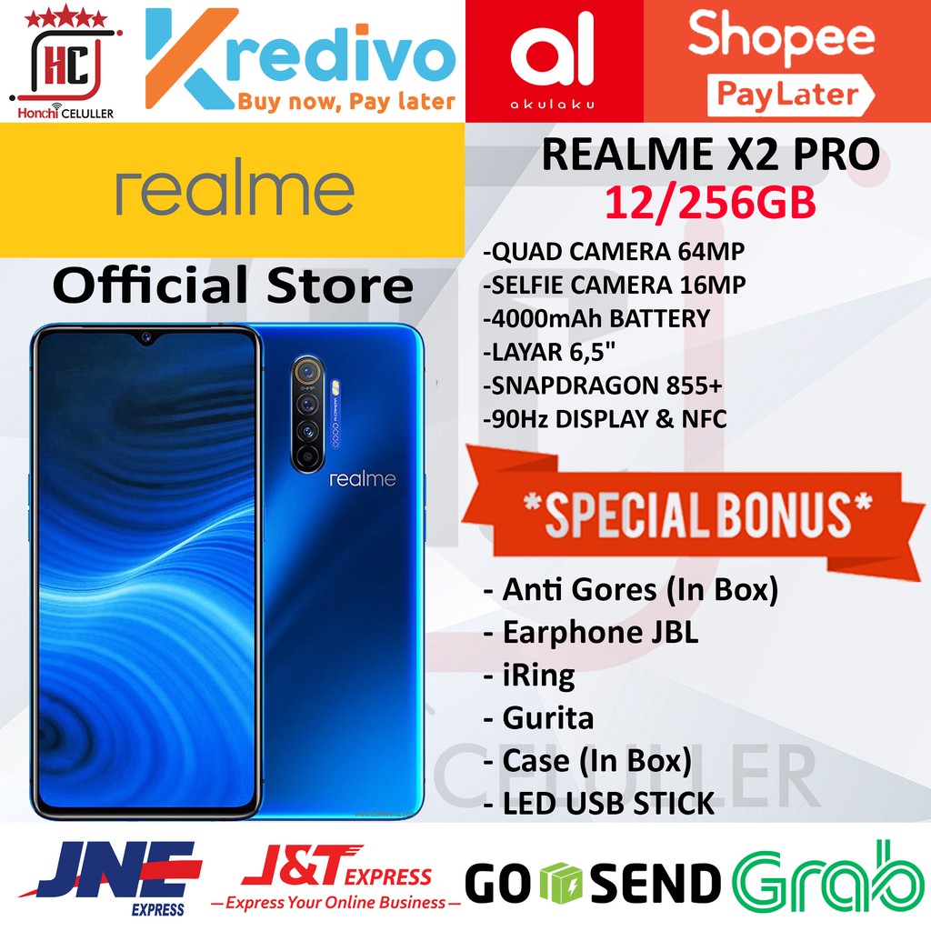 REALME GAMING PHONE X2 PRO 12/256GB GARANSI RESMI ORIGINAL FULL BONUS