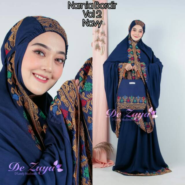 SUPER MEWAH MUKENA BORDIR BAHAN RAYON JANGER ORI DE ZAYA BALI