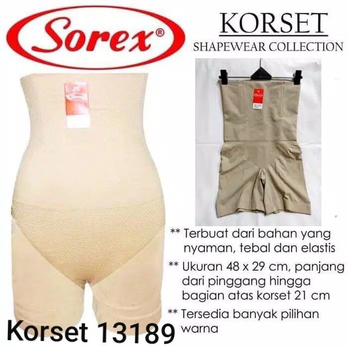 CELANA KORSET SOREX13189 SHAPEWEAR CELANA KORSET SEGI EMPAT BERKAKI - STAGEN PELANGSING KORSET SETENGAH BADAN SOREX PENGECIL PERUT BUNCIT- NYAMAN DI PAKAI SEHARI HARI - - ARA98STORE
