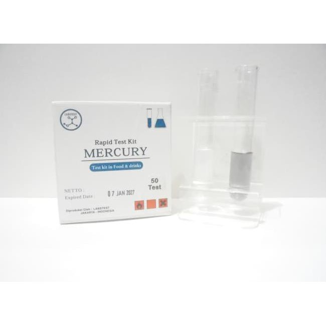 Jual Rapid Test Mercury, Alat Uji Cepat / Test Kit Kandungan Merkuri (Hg) Terbaru