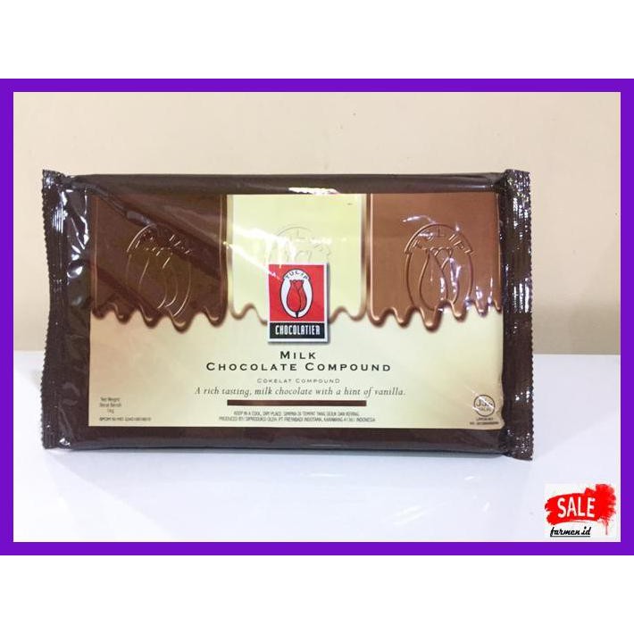 

SAKMACOKLAT- TULIP MILK CHOCOLATE COMPOUND / COKELAT BATANG TULIP MILK 1 KG -MAKANAN-MINUMAN.
