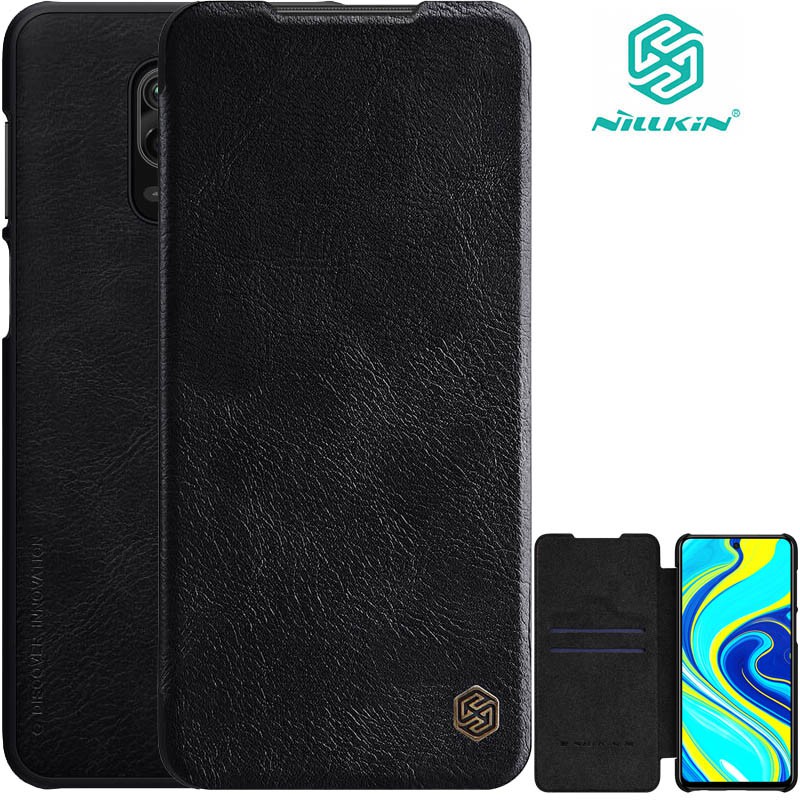 Casing Xiaomi - Nillkin Qin Flip Case Xiaomi RedMi Note 9 Pro - Softcase