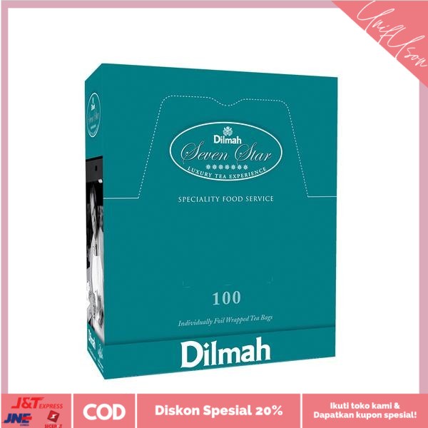 

⭐COD⭐ Dilmah Fun Tea Lychee (Kemasan Foil Envelope 100 sachet)