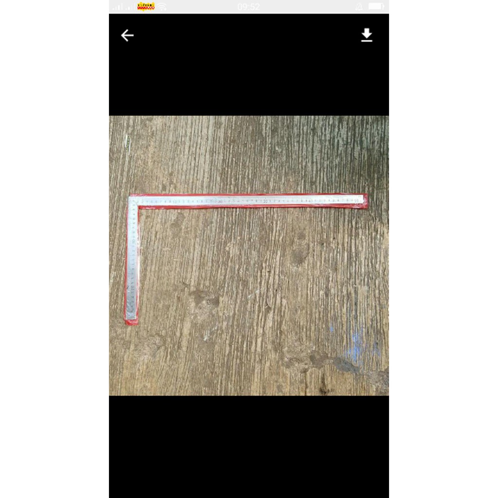 

Promo penggaris siku besi stainless steel 50x25cm Murah