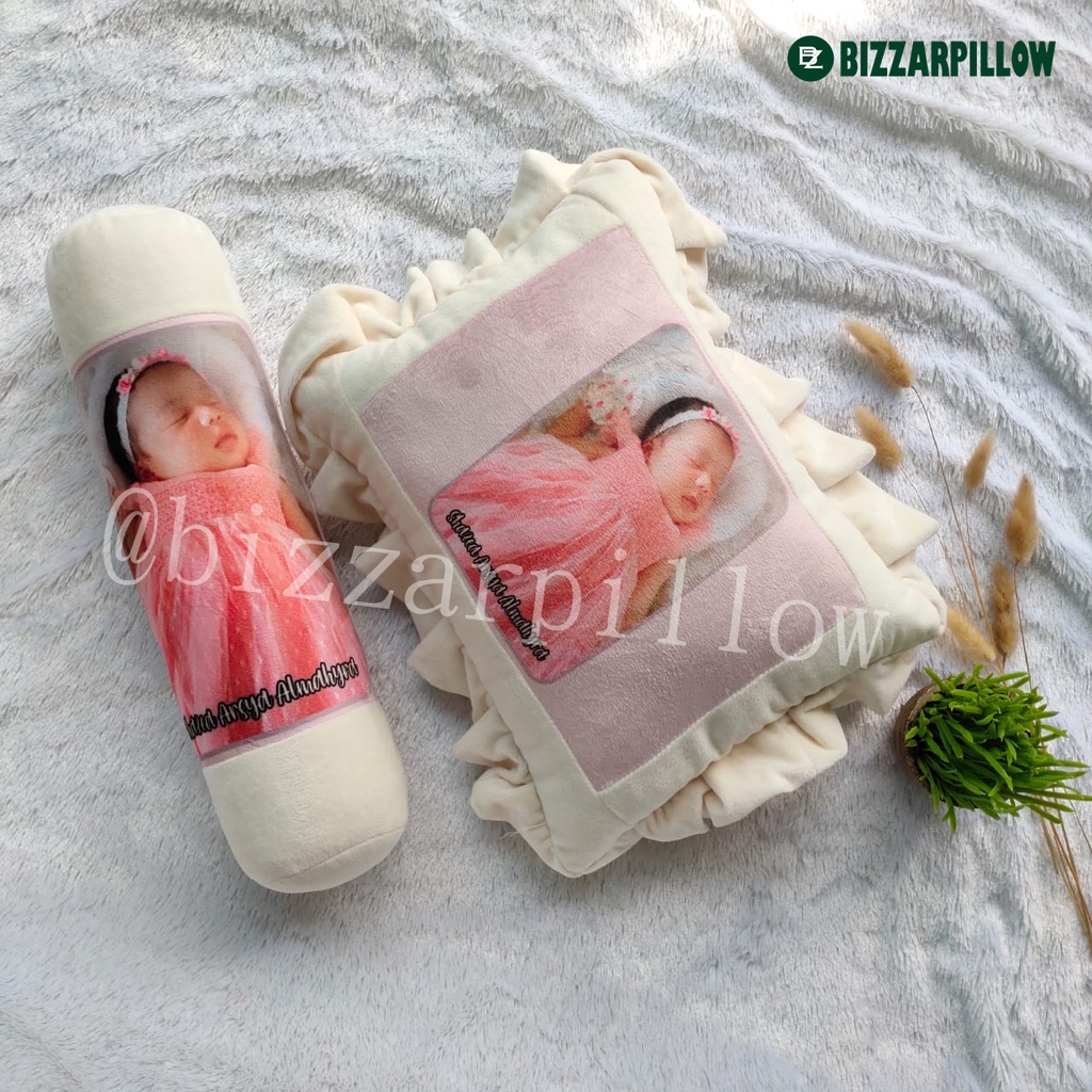 Bizzarpillow Bantal Guling Bayi / Kado Baby Newborn BZ162