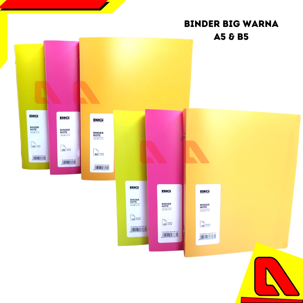 

BINDER NOTEBOOK WARNA BIG A5 DAN B5 PASTEL COLOUR