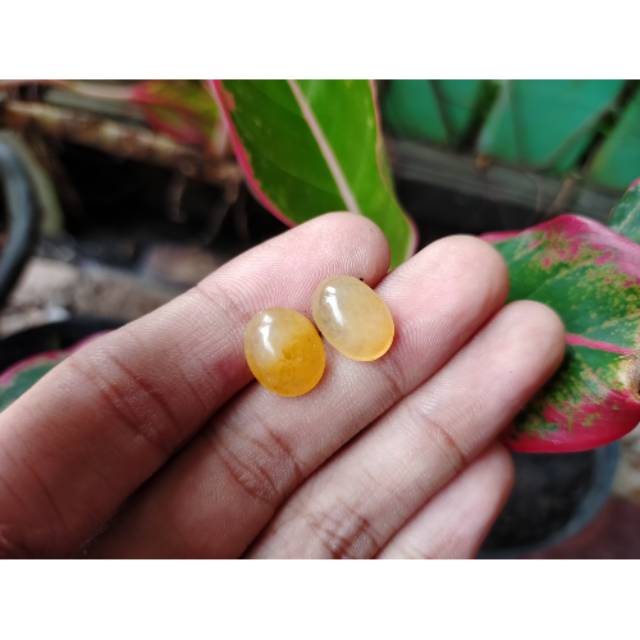 Batu akik yakut kuning (asli natural) batu akik