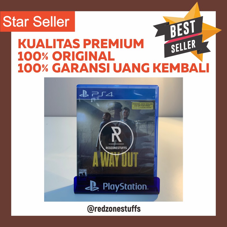 A WAY OUT BD PS4 KASET PS 4 PLAYSTATION 4 PS4 GAMES BLUERAY DISC GAME PS