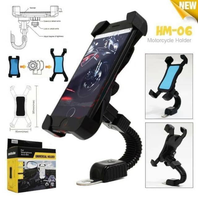 JT - Holder Spion Motor Phone Stand handphone senderan dudukan hape alat penyangga hp / PHONE HOLDER DUDUKAN HP SEPEDA MOTOR HOLDER HANDPHONE STANG SPION SEPEDA KOKOH