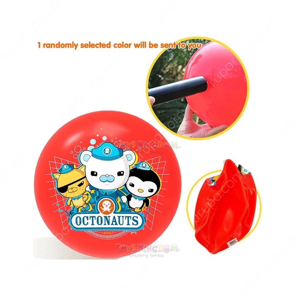 Mainan bola anak 20 cm, 25 cm OCTONAUTS TOY BALL FREE POMPA / BOLA DURI EMPUK NON POMPA Mainan Bola Empuk Lembut Bayi &amp; Anak