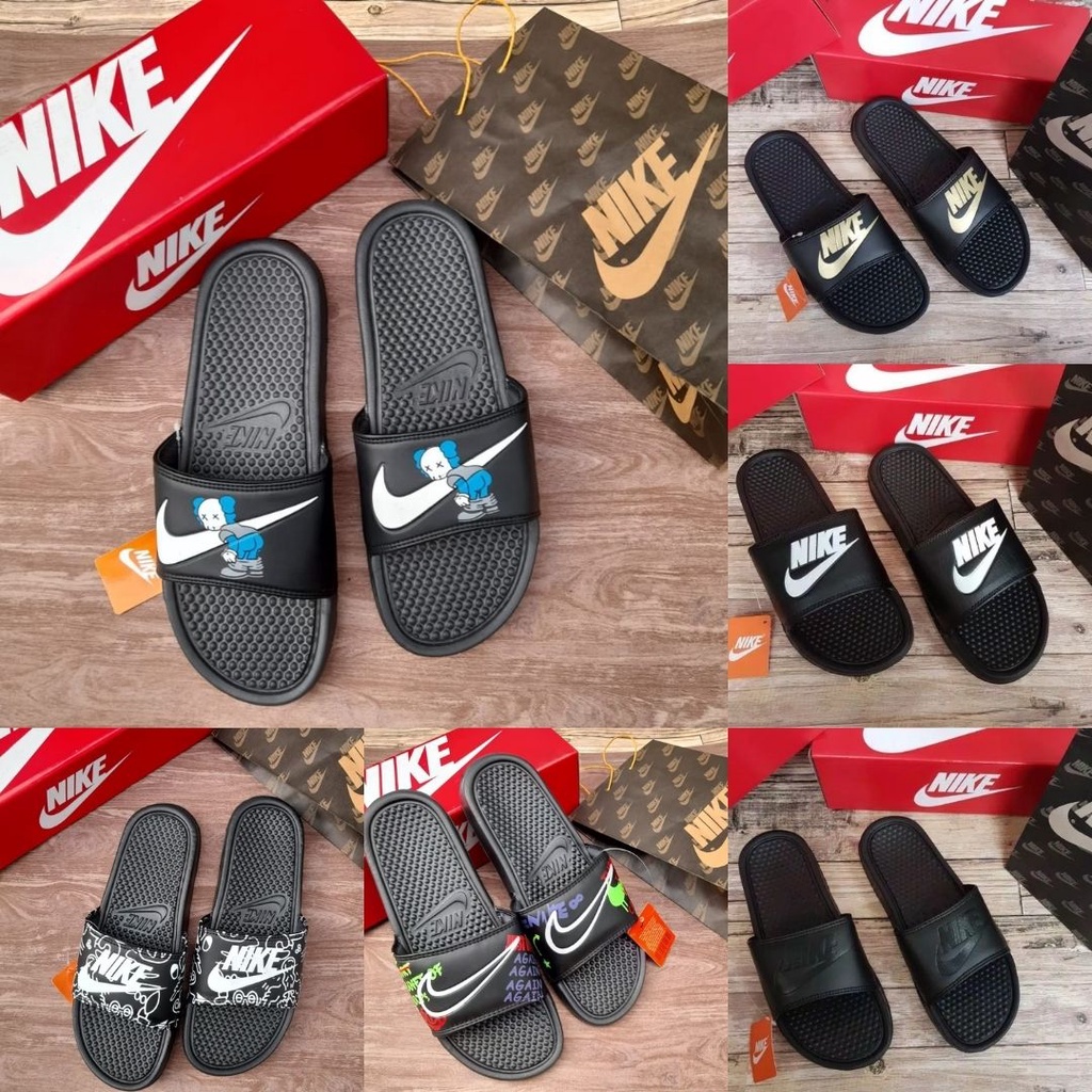 Sandal Nike Benassi / Sandal Selop Slip On Pria Wanita Nike Slide