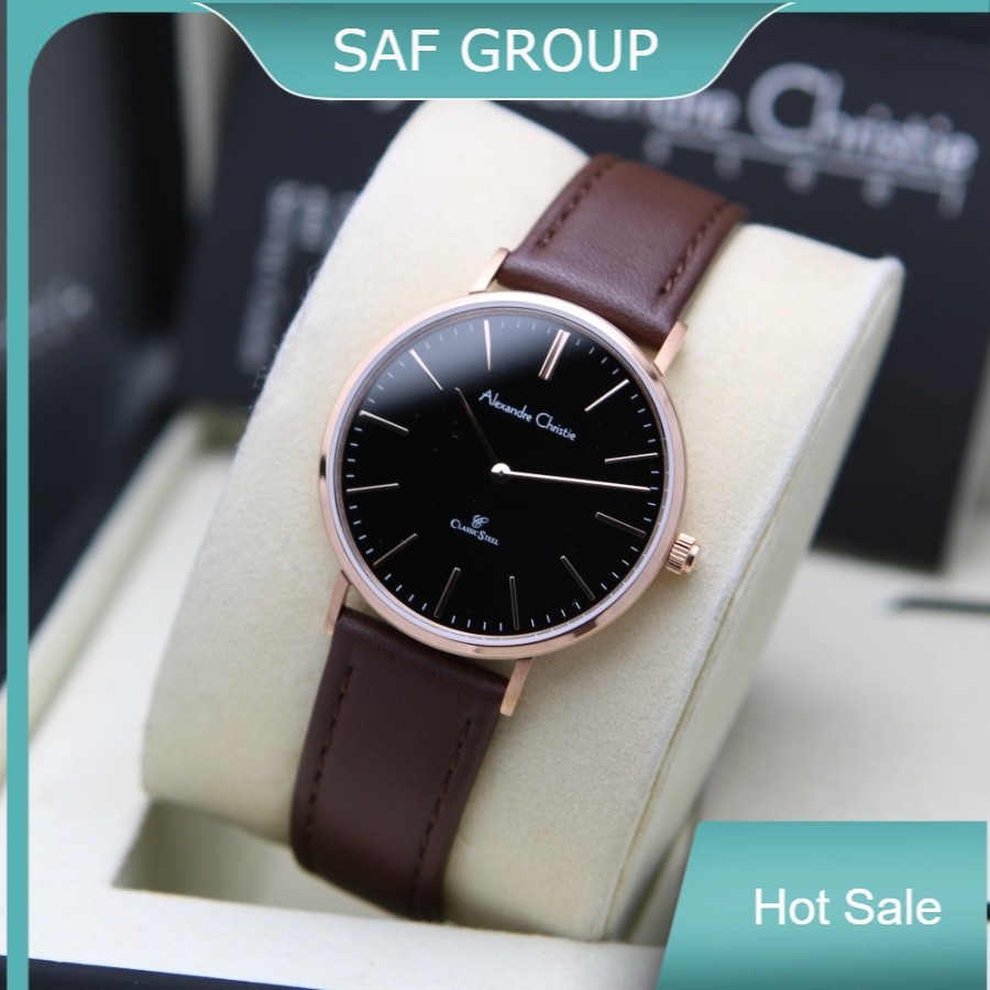 JAM TANGAN WANITA ALEXANDRE CHRISTIE AC 8490 / AC8490 LEATHER ORIGINAL by plp