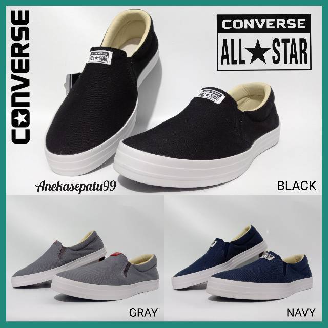 SEPATU PRIA WANITA CONVERSE SLIP ON KASUAL UNISEX / SEPATU KULIAH SEKOLAH PROMO / SEPATU COWOK CEWEK