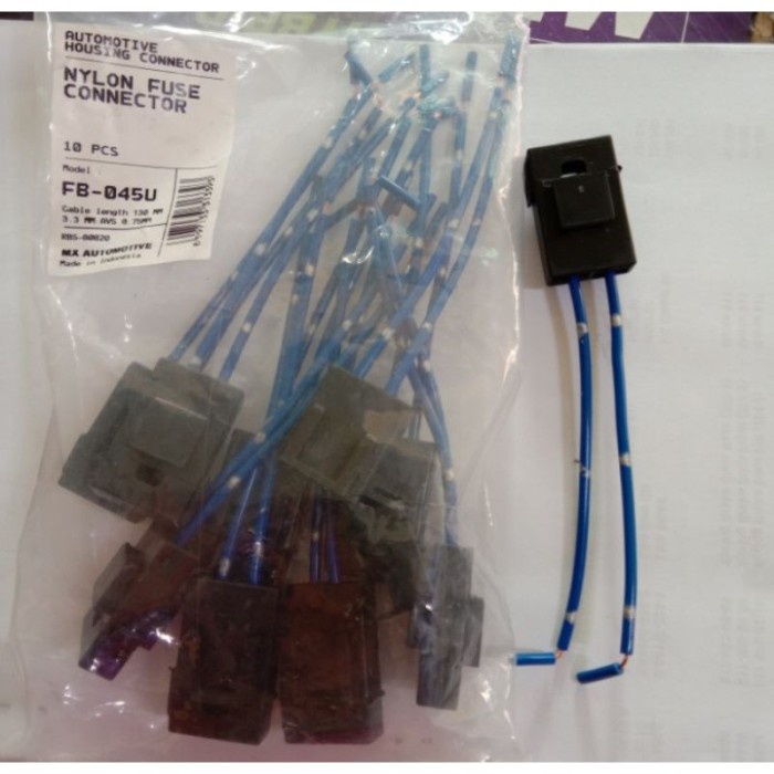 Fuse Holder Plus Kabel Tempat Sekring Petak Cucuk Besar Mobil Motor AS