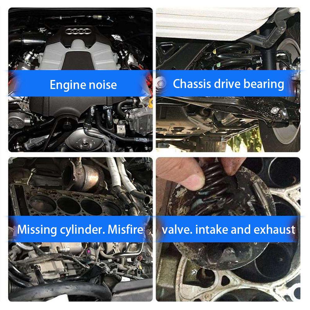 Suyo Silinder Stetoskop Ditingkatkan Tahan Lama Anti-shocked Chromed-steel Blok Mesin Mobil Alat Diagnostik