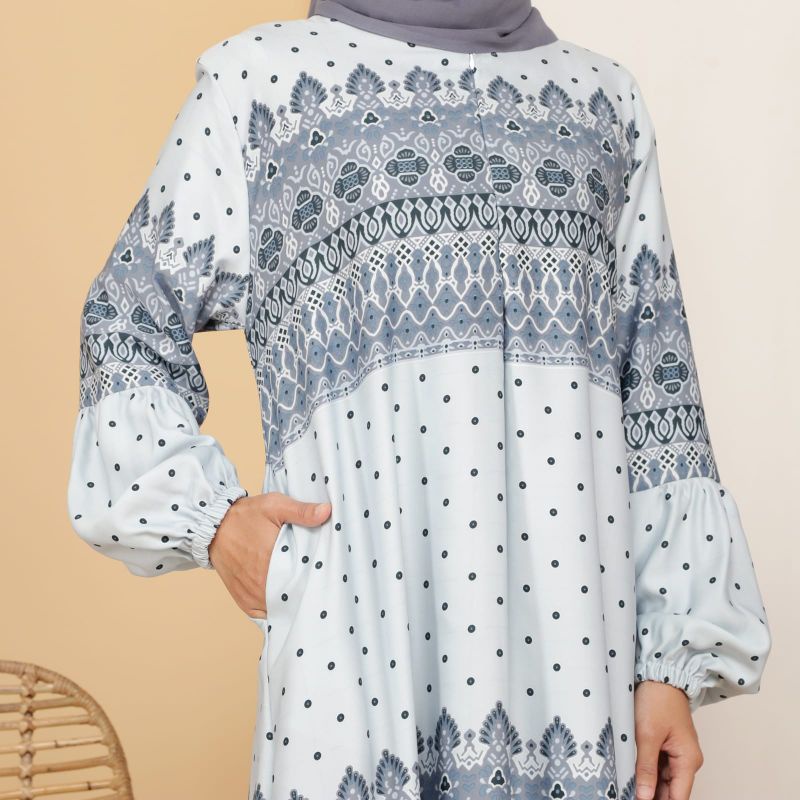 Gamis Motif Polkadot Etnic Series Terbaru