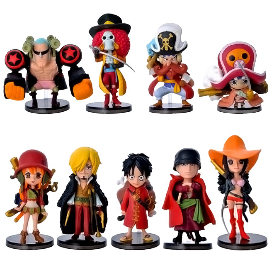 12Pcs Action Figure One Piece Luffy Sabo Shank PVC Shopee Indonesia