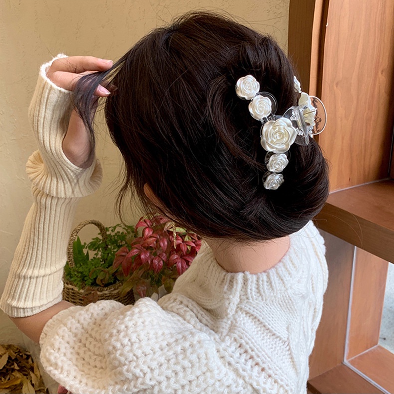 JEDAI BUNGA JEPITAN FLOWER PANJANG SMALL MINI JEPIT RAMBUT BESAR KLIP AKSESORIS RAMBUT ELEGAN KOREA WANITA FLORAL BESAR TEBAL KOREAN WOMEN FEMALE ELEGANT JAW THICK HAIR ACCESSORIES CLUTCHER CLAW CLIP CLIPS LARGE BIG LONG JUMBO HAIRCLIP FAIRY ELEGANT