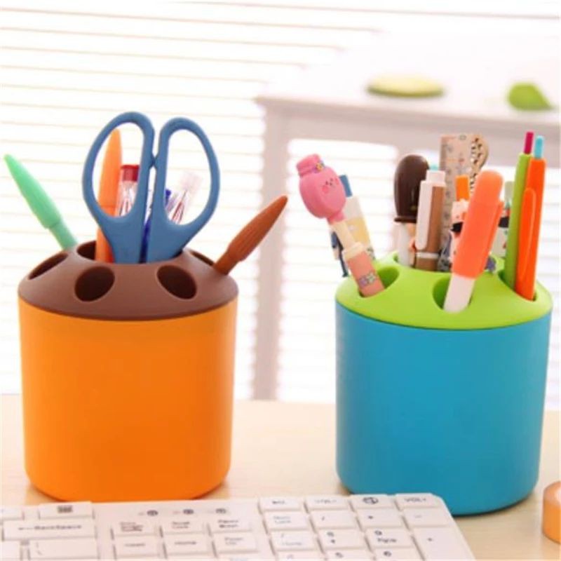 

pen holder tempat alat tulis meja stationery stand original impor plastik buku & alat tulis perlengkapan sekolah & kantor tempat pensil