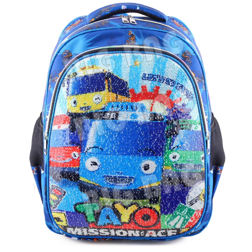 Tas Usap Ransel Anak Laki Laki Karakter - Robot Bus - Mission Ice - Swipe Boys + FREE BOTOL TERBARU