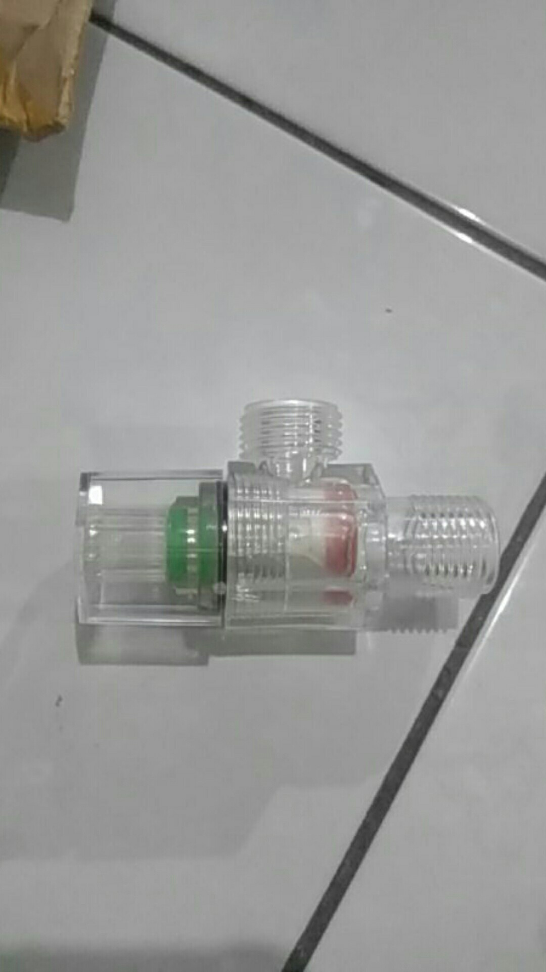 Kran Shower Plastik Transparan - Stop Kran Air