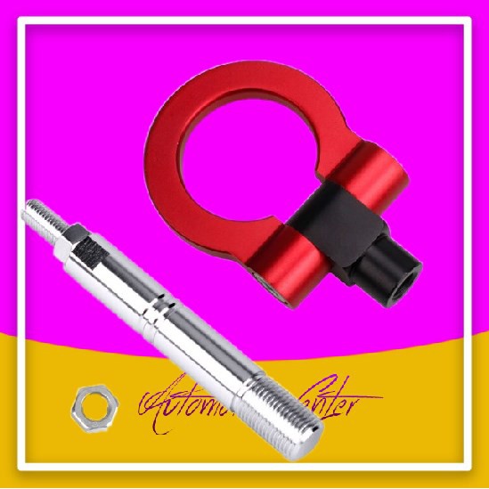 Towing Benen Bulat Hook depan BESI derek TARIKAN Tali Pengait Pengaman Mobil AVANZA BAJA Racing