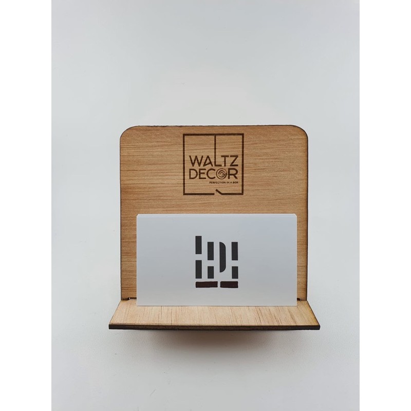 TEMPAT KARTU NAMA KAYU / WOODEN NAME CARD HOLDER / STANDING NAME CARD