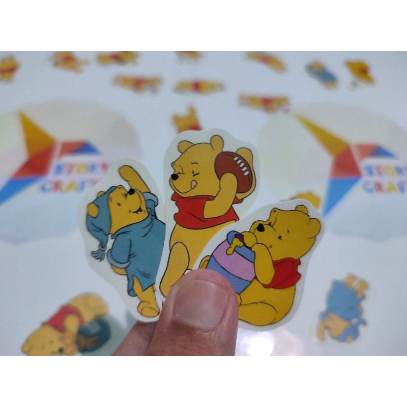 

Sticker Lucu Kawai Winnie the Pooh Film Disney Mini