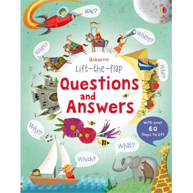 Buku Pengetahuan / Ensiklopedia Anak Usborne Lift-the-flap Questions and Answers - over 60 flaps