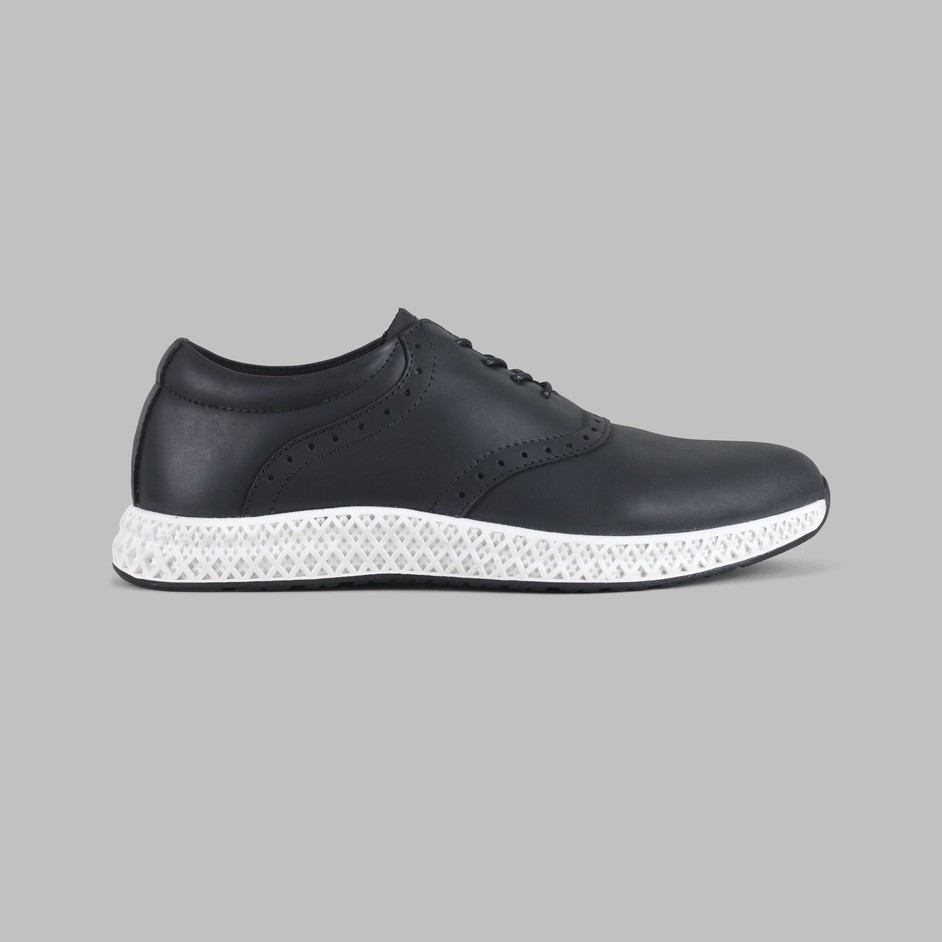 ARTAP Footwear - Sepatu Sneakers Pria Kulit Asli - Kluet CH Black White Sole